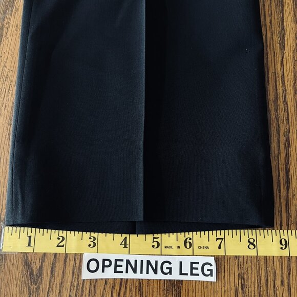 HUGO BOSS Women's Black Dress Pants Virgin Wool Straight Leg Stretch Size 42R - Picture 12 of 12